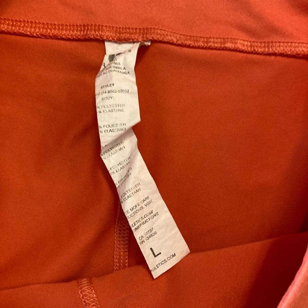 Fabletics Orange Leggings L Euc - image 6